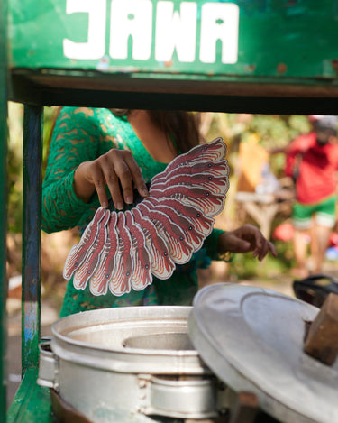 Shot taken on by a street food market stand in Indonesia